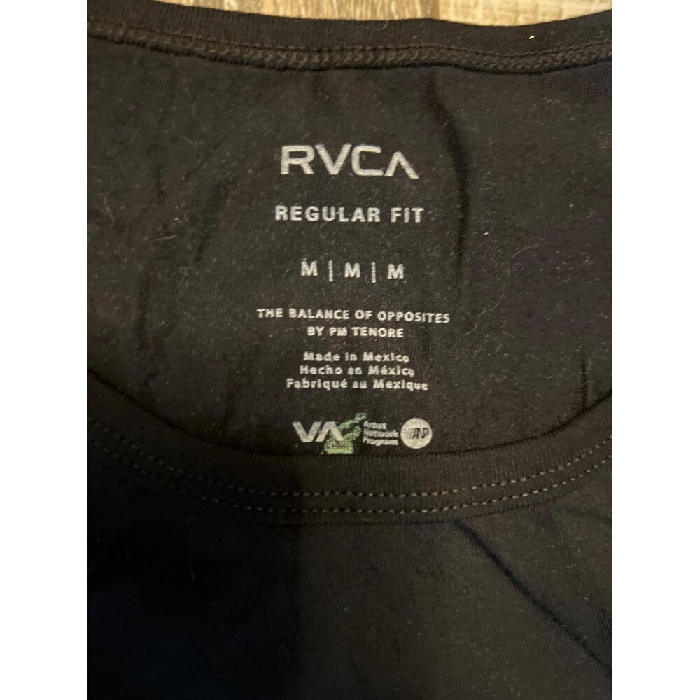 RVCA Mens Tourist Trap Tank Top Black, Medium - Picture 2 of 5